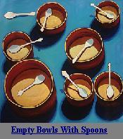 Empty Bowls With Spoons